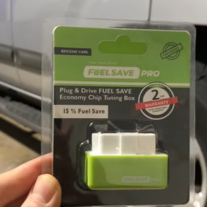 Fuel Save Pro in its box inside a car